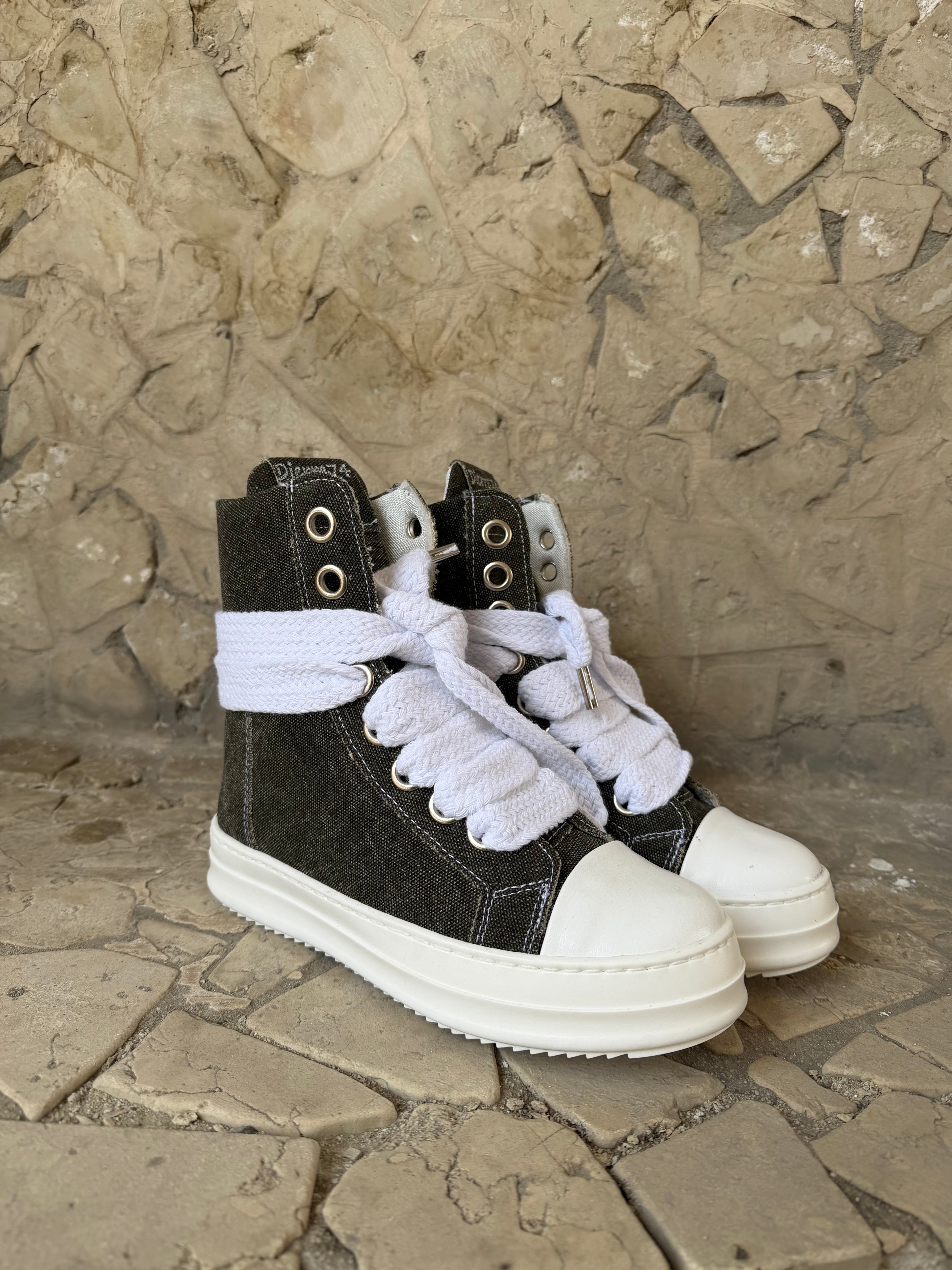 DR74 ARES DENIM DARK OLIVE UNISEX