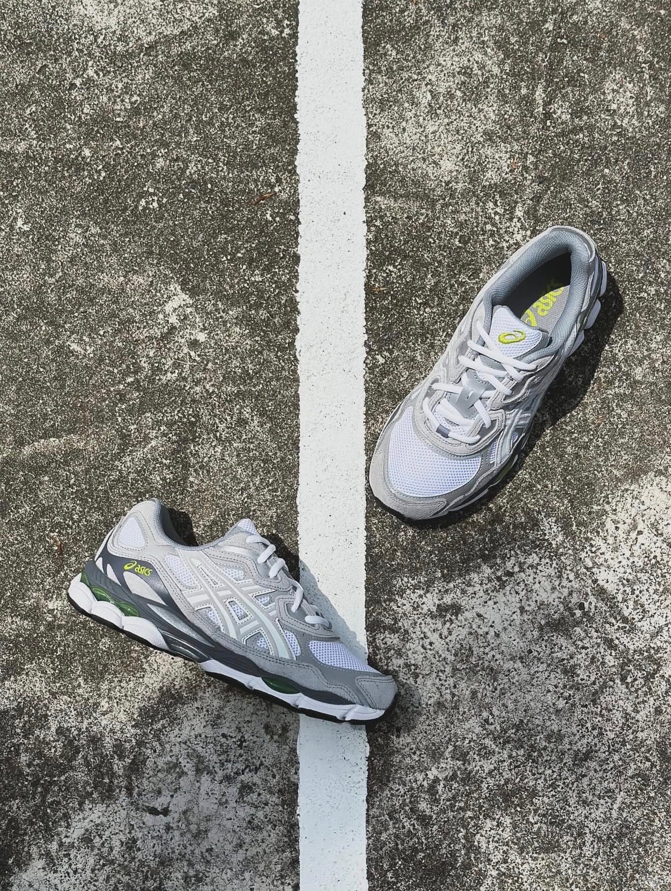 Asics Gel NYC Grigio Bianco Verde Unisex (CODC2)