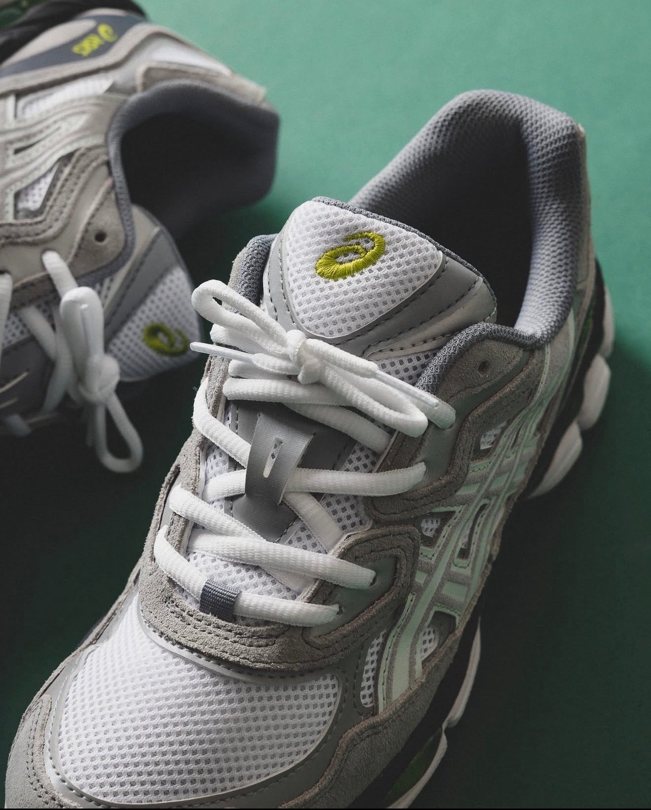 Asics Gel NYC Grigio Bianco Verde Unisex (CODC2)