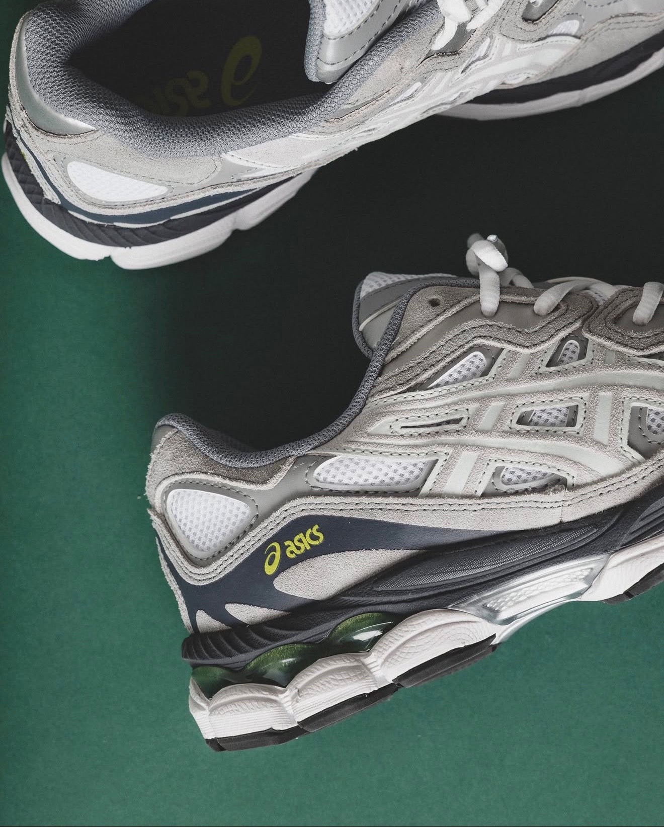 Asics Gel NYC Grigio Bianco Verde Unisex (CODC2)
