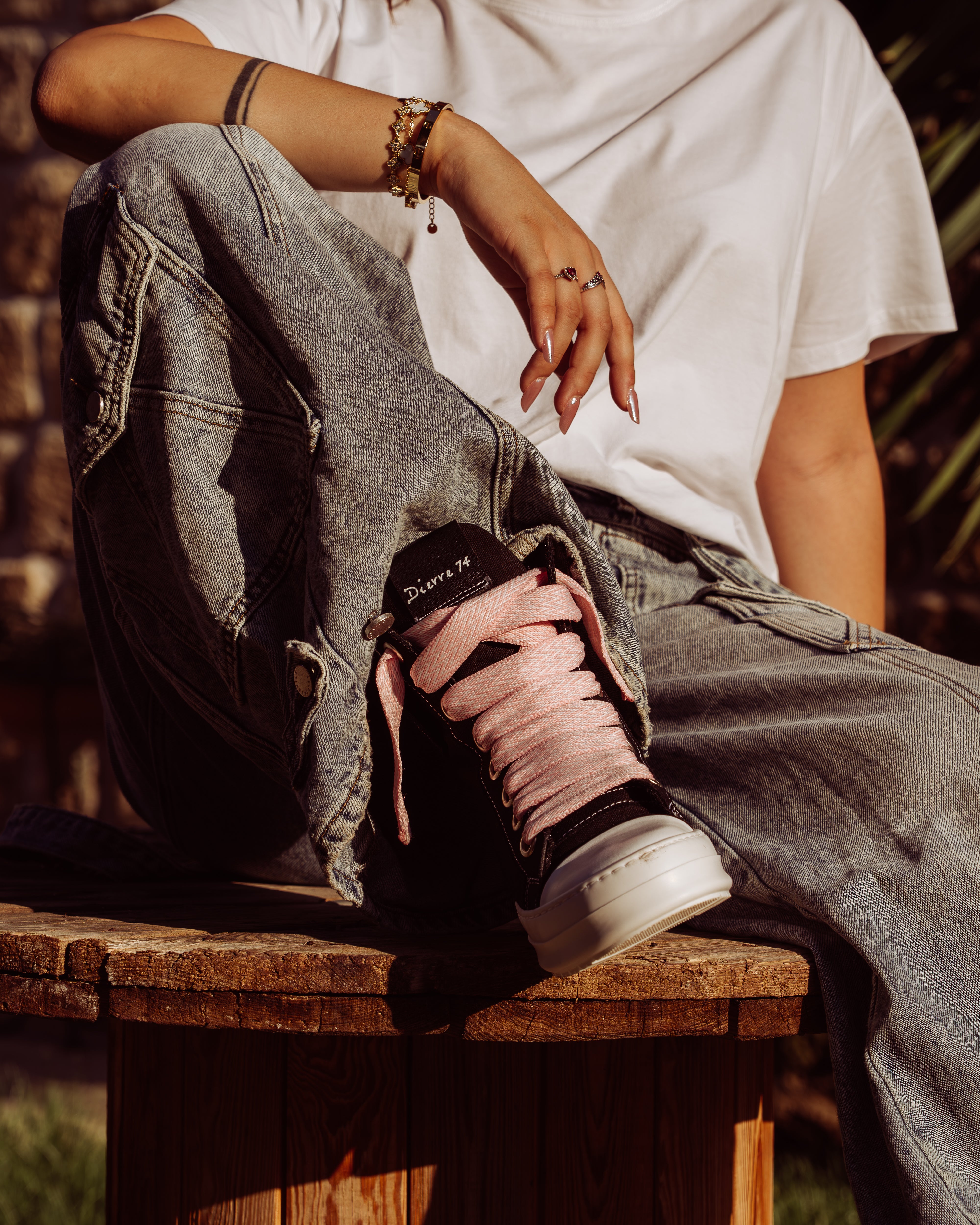 DIERRE74 CANVAS DENIM ROSA