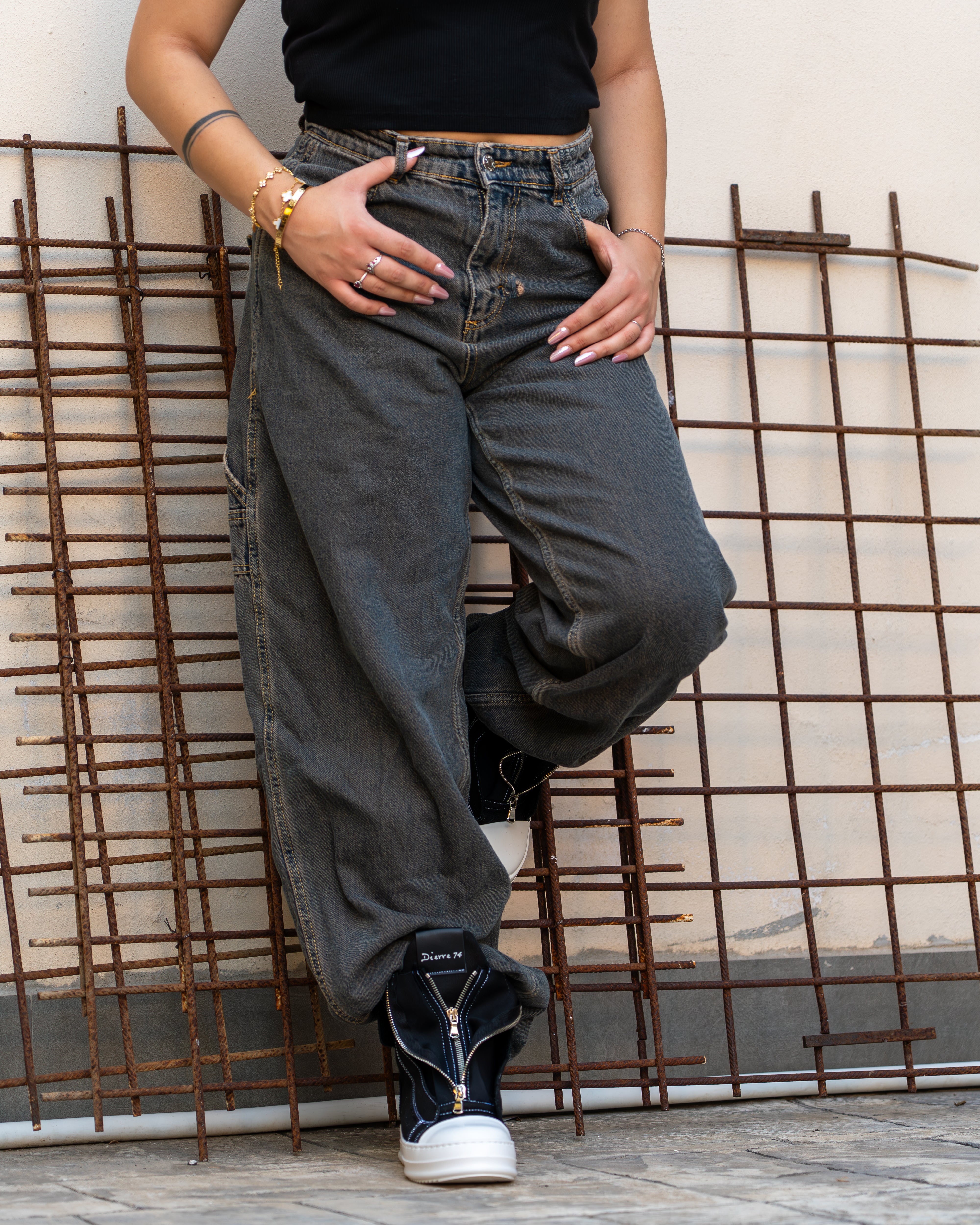 DIERRE74 ARES ZIP UNISEX DENIM