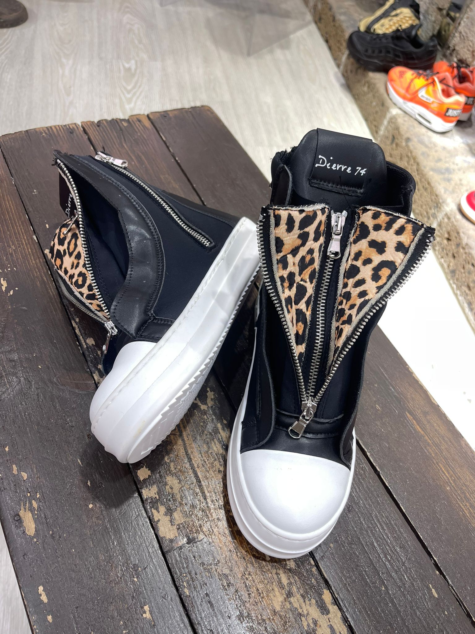 DIERRE74 ARES ZIP UNISEX LEOPARD