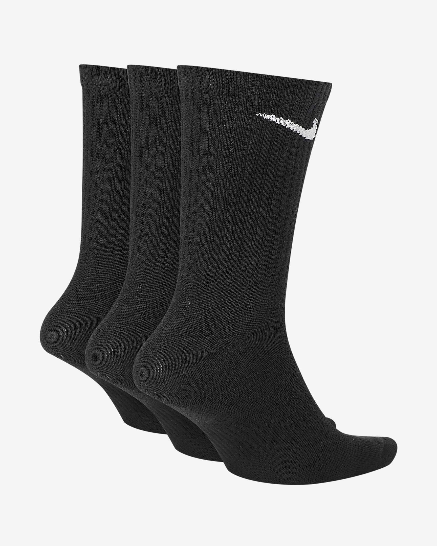 SET 3pz Calzini Nike Everyday Lightweight NERO