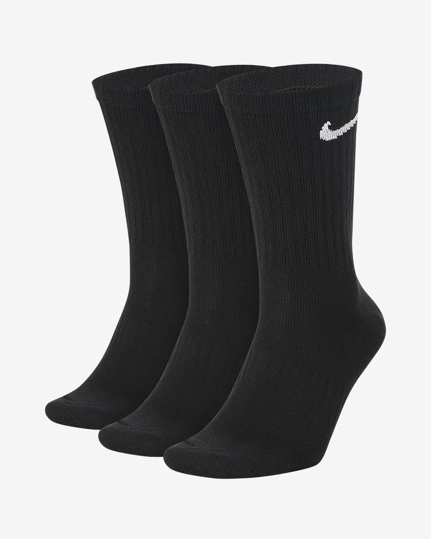 SET 3pz Calzini Nike Everyday Lightweight NERO