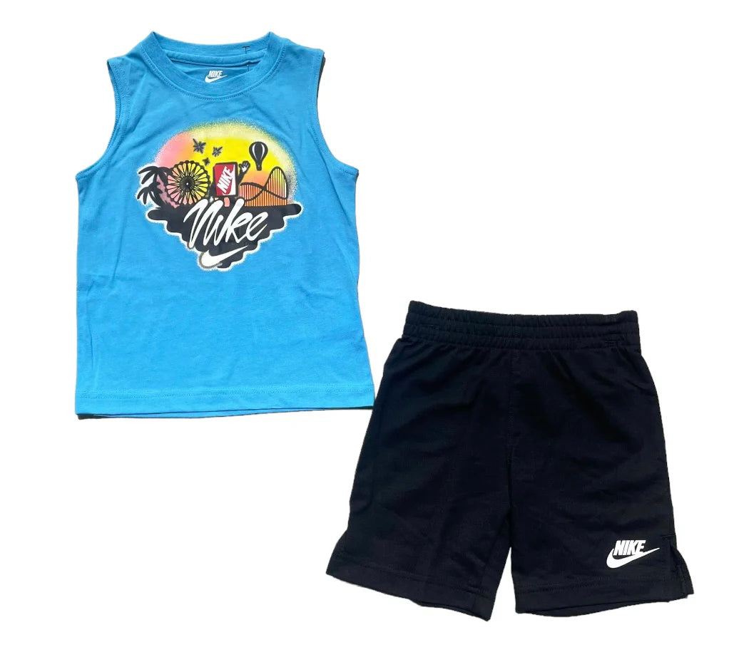 Completo Nike Canotta e pantaloncino Blue