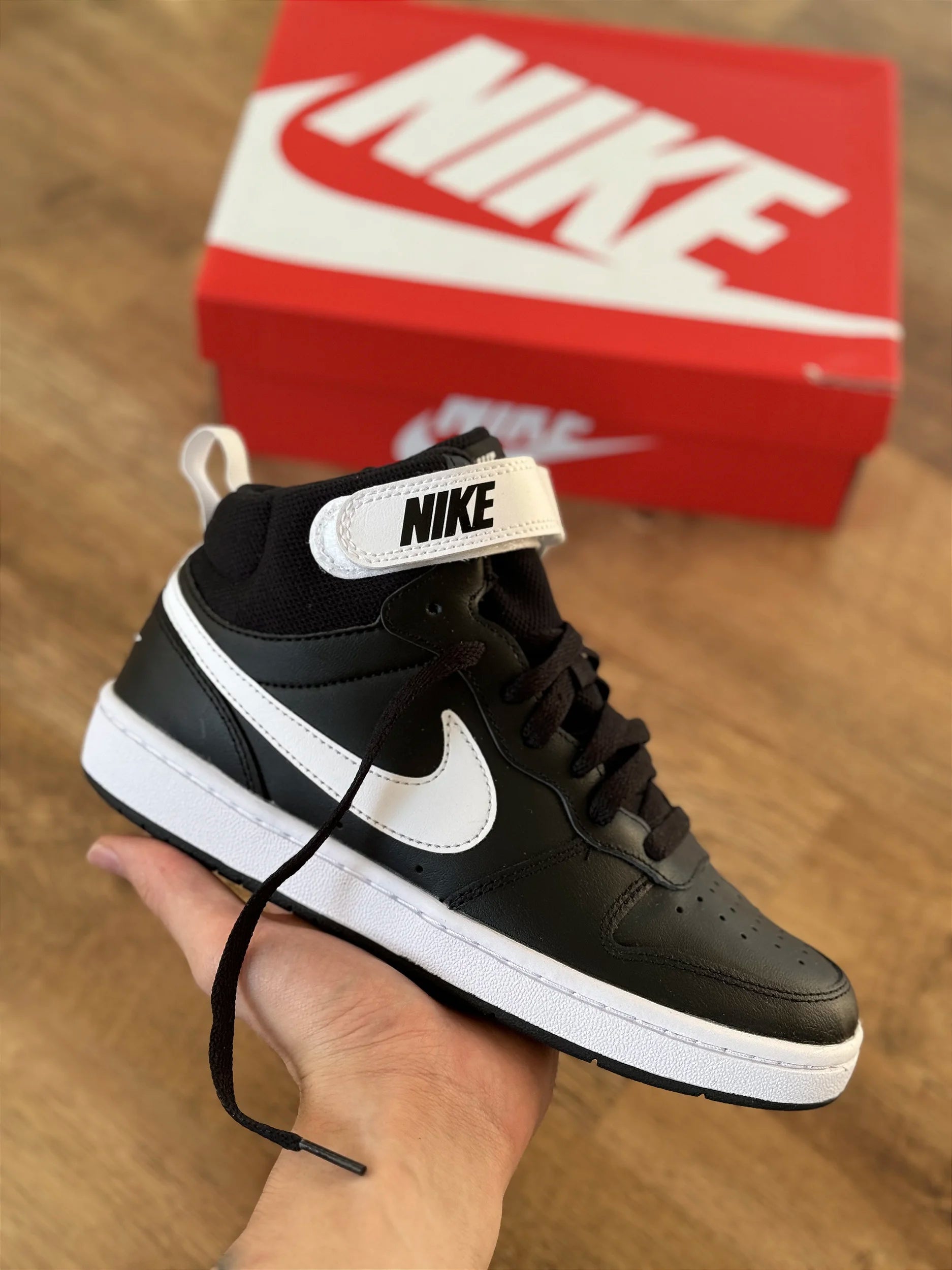 NIKE COURT BOROUGH MID 2 (black/white)