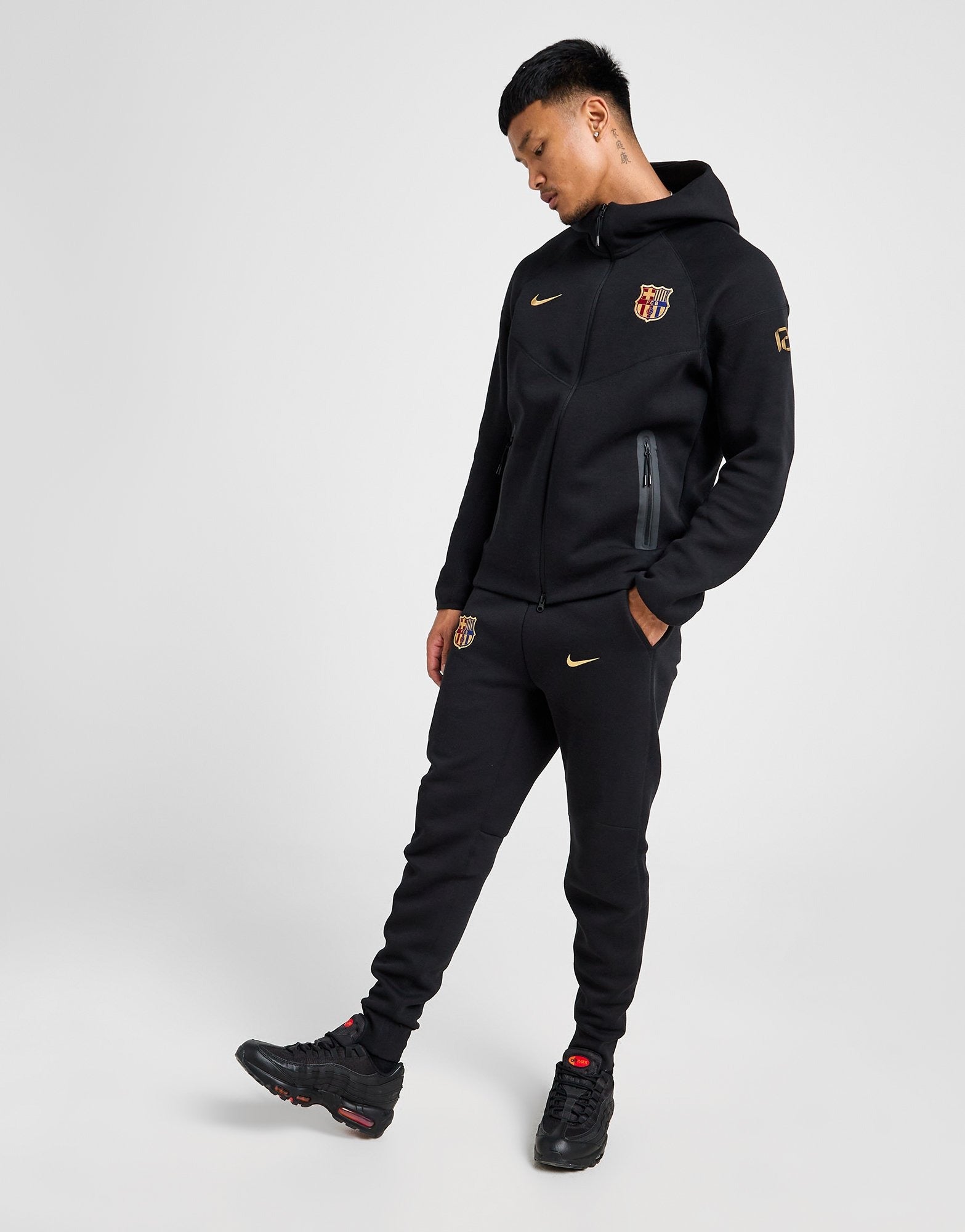 Tuta completa Nike tech Fleece x FC Barcelona