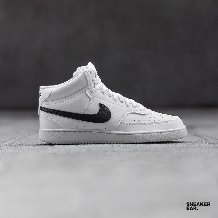 Nike Court Vision Mid White and Black