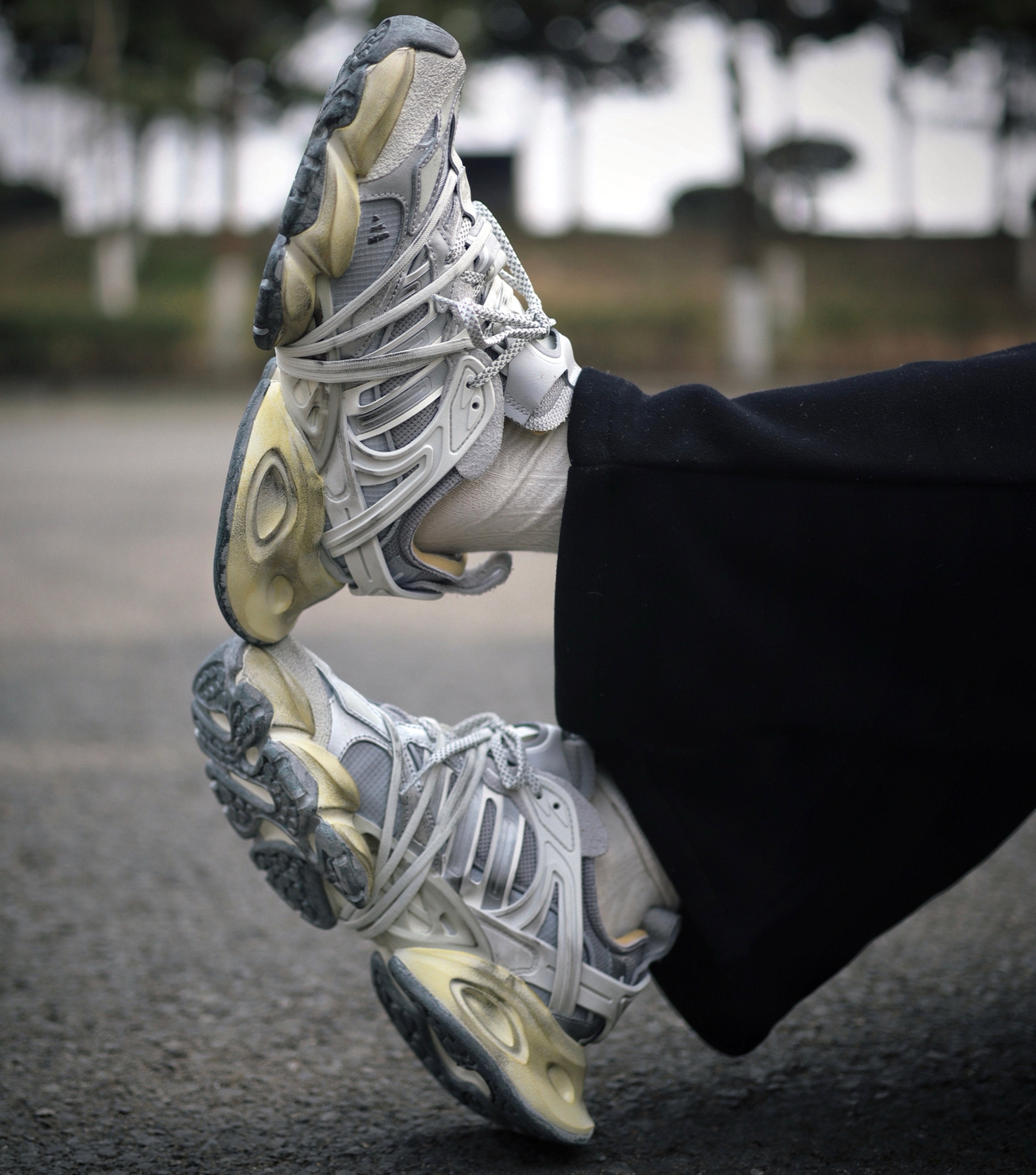 Adidas XLG Runner Deluxe Grey Metallic Silver (COD42)