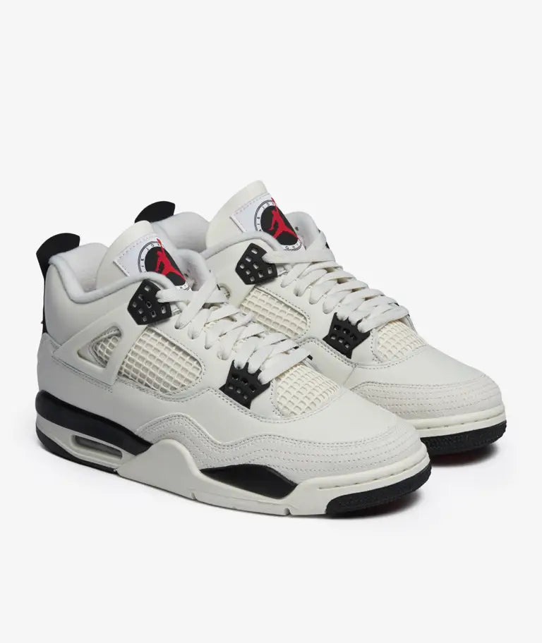 Air Jordan 4 Retro “OG Flight Club - Sail/black/university Red'' (COD35)