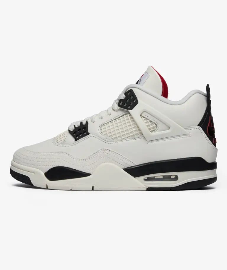 Air Jordan 4 Retro “OG Flight Club - Sail/black/university Red'' (COD35)