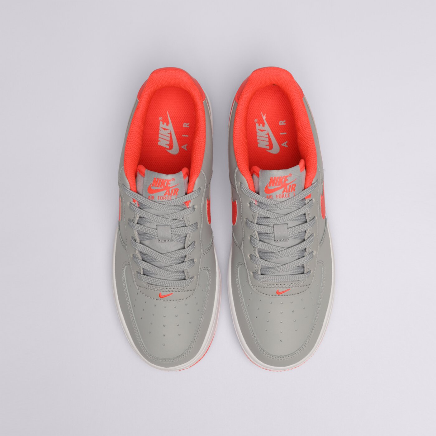 Nike Air Force 1 Low (GS) Light Smoke Bright Crimson COD2M4