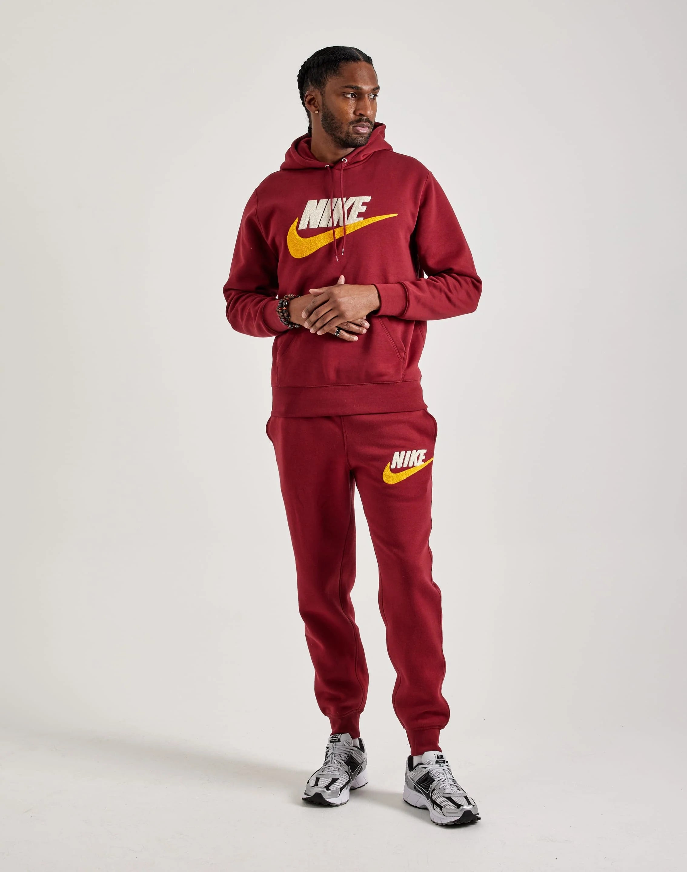 Nike TUTA completa in felpa Bordeaux