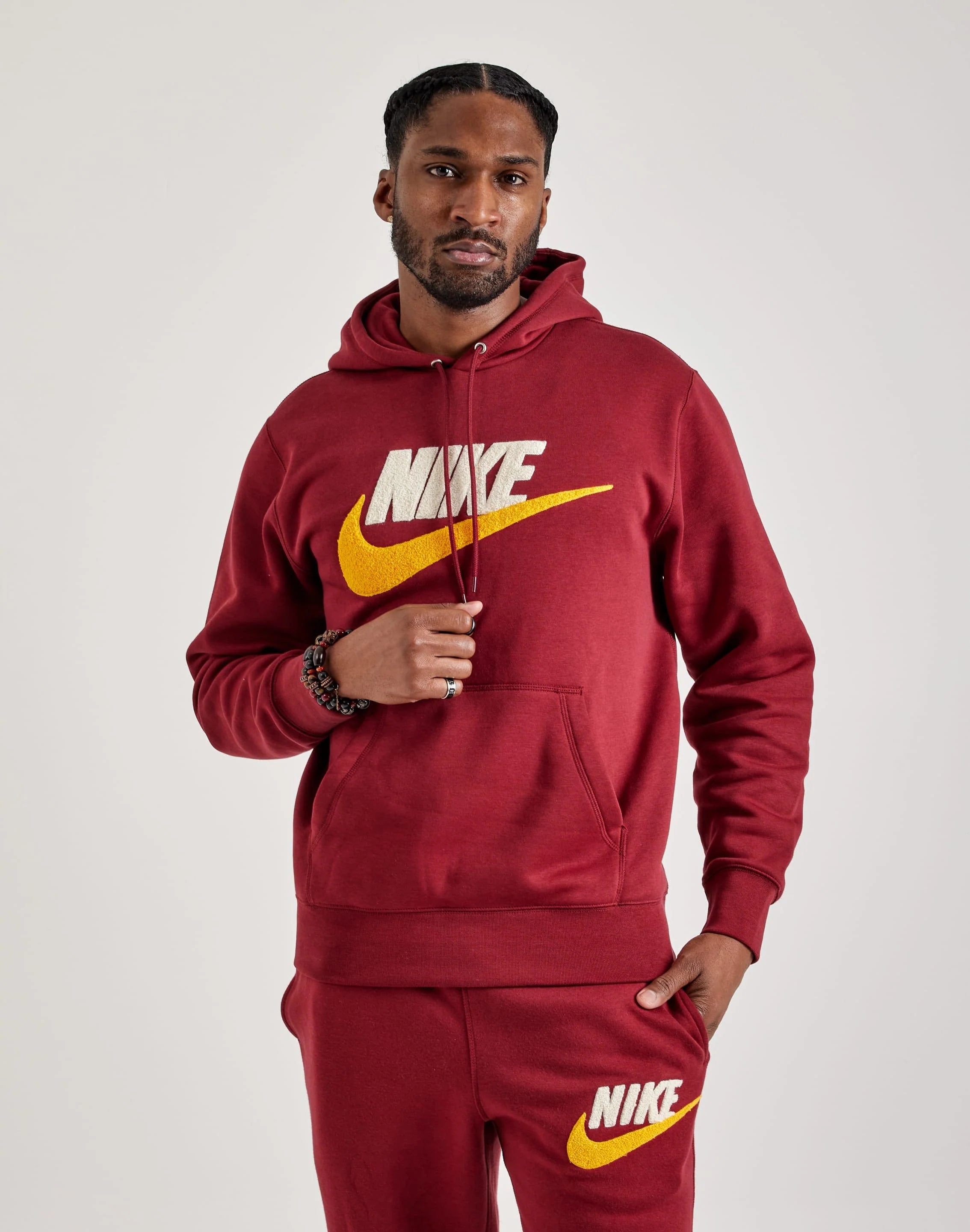 Nike TUTA completa in felpa Bordeaux