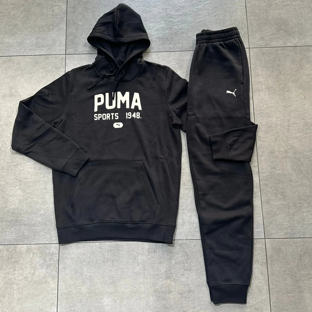 Puma tuta full zip con cappuccio